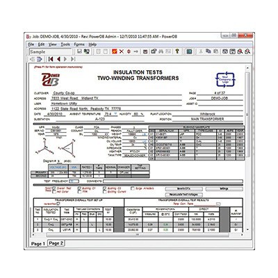 MEGGER PowerDB Pro驗收維護測試數(shù)