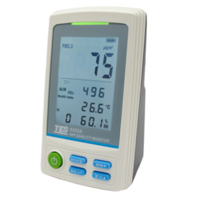 泰仕TES-5322A PM2.5空氣品質記錄儀